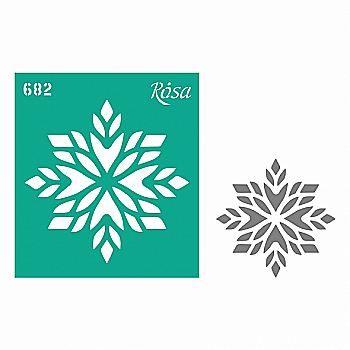 Трафарет багаторазовий самоклеючий, №682, 9*10 см, серія "Новий рік", ROSA Talent