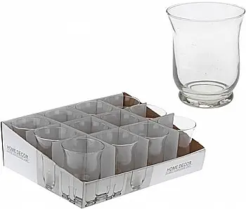 Свічник скляний прозорий 11 см, ACC670840