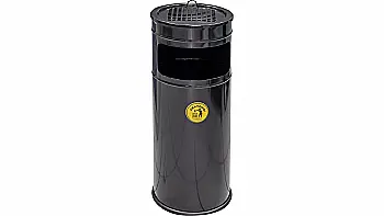 Урна попільниця напольна 30 л, чорна, метал, Malboro1, Україна