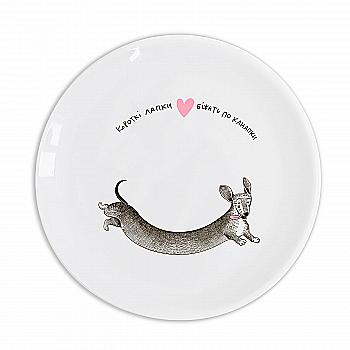 Тарелка "Такса", orner-0633