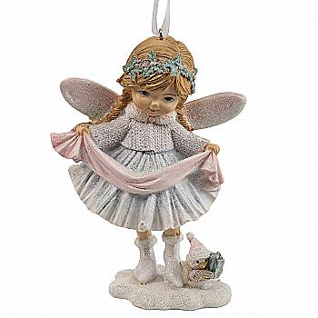 Підвіска декоративна "Малятко Фея" 12 см, рожевий, 707-598