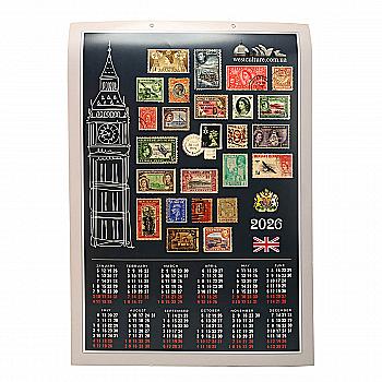 Календарь на 2026 год "Париж" 607*420 мм, картон 250г/м2, выборочный лак