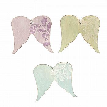 Заготовка деревянная Крылья Ангела (крылья бол + снег)