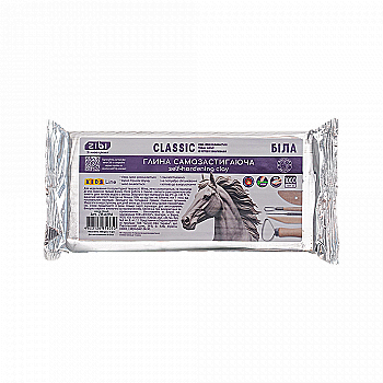Глина самозастигаюча CLASSIC, 1 кг, біла, ZB.6294