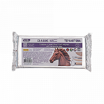 Глина самозастигаюча CLASSIC, 1 кг, теракотова, ZB.6295