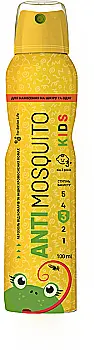 Аэрозоль от комаров (и кровососущих насекомых) "Anti Mosquito" Для детей от 3-х лет, 100мл