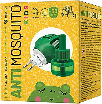 Электрофумигатор + Жидкость от комаров 30 ночей "ANTI MOSQUITO KIDS"