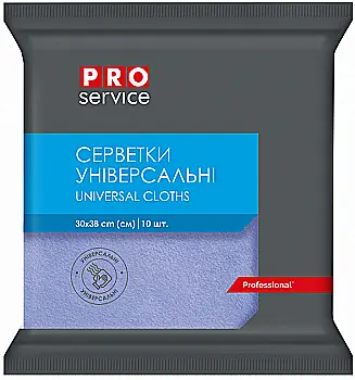 Салфетки PRO вискозные 30*38 (10 шт) синие 19100206