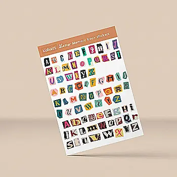 Стикеры для альбомов А5 "Letter" Cobart, СS-VS-051