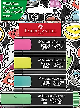 Набор маркеров Textliner Graffiti 4 цвета, в карт. коробке, 254690 Faber-Castell