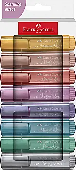Набор маркеров Textliner Metallic 8 цветов, в карт. коробке, 254678 Faber-Castell