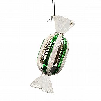 Ялинкова іграшка "Цукерка з зеленими смужками" 5*13,3 см, YQ1408953