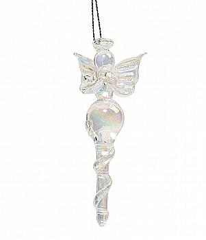 Ялинкова прикраса "Ангел скляний" 9 см, YQ1464027