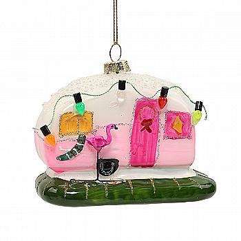 Ялинкова прикраса "Кемпер з яскравими вогниками" 10*5*7,7 см, YQ1420215