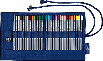 Карандаши 27 цв. акварельные Goldfaber Aqua в тканевом пенале с аксессуарами, 114652 Faber-Castell