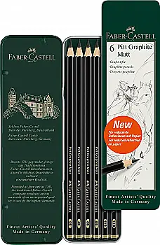 Набор графических карандашей Pitt Graphite Matt 6 шт, Faber-Castell