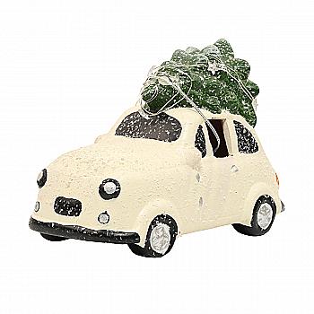 Украшение новогоднее керамич. Автомобиль снежный 23 см светодиодный, 10 ламп. (2 вида в ассортименте), APF441260