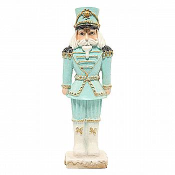 Статуетка декоративна "Зефірно-пряниковий Лускунчик" 25,5 см, м`ятний, HA9-534