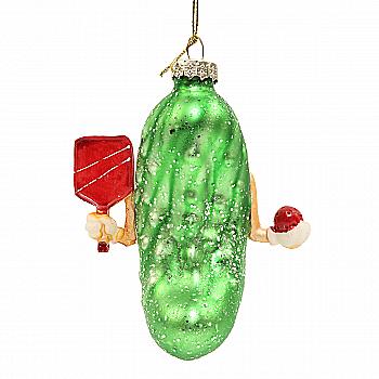 Ялинкова прикраса "Огірок-тенісист" 7,2*3,8*10,3 см, YQ1420451