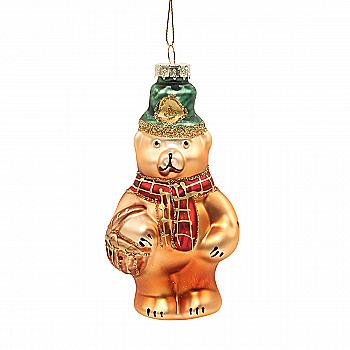 Ялинкова прикраса "Святковий ведмедик" 12,5*6,6*4,8 см, YQ1420699