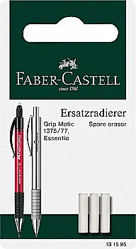 Гумка змінна до механічного олівця Grip Matic, 3шт, 131595, Faber-Castell