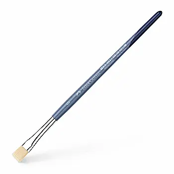 Кисточка синтетика плоская щетина Flat bristle brush №8, 282808 Faber-Castell