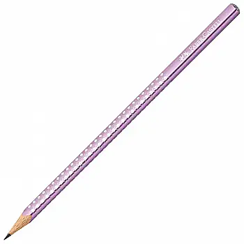 Карандаш чернографитный Grip Sparkle, violet metallik, 118263Р Faber-Castell