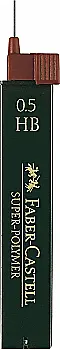 Грифель для механічного олівця Fineline lead Super-Polymer 0,5 мм, HB, 120500 Faber-Castell