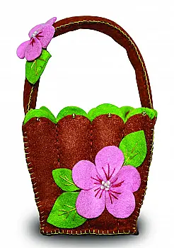 Набір іграшка з фетру "Весняна корзинка", В-197 ТМ "Чарівна мить"