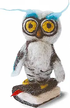 Набор для валяния игрушек №В-23 "Мудрая сова" ТМ "Чаривна мыть"