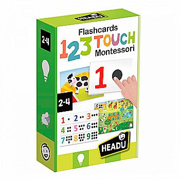 Картки Монтессорі "123 Доторкнись", Headu, MU54891