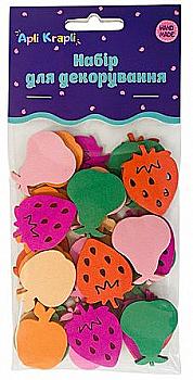 Набір наліпок м`які Фрукти, НМ-31