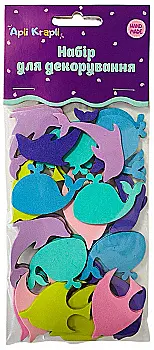 Набір наліпок м`які Морські, НМ-33