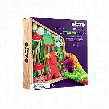 Набір для створення об`ємної картини Wood&Craft Зроби сам Маленькі світи "Троль" 21*21 см, 20031