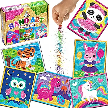 Дитячий набір для творчості "Картина з піску 6 в 1", KP-001