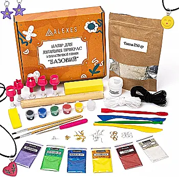 Набір для ліплення прикрас з пластичної глини "Базовий", GL-007