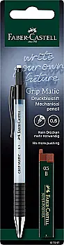 Набір механічних олівців GRIP MATIC 1375 0,5 мм+ грифель 120501 В 1 шт, у блістері, 137597 Faber-Castell