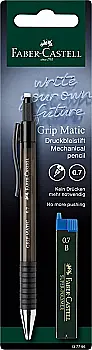 Набір механічних олівців GRIP MATIC 1377 0,7 мм+ грифель 120701 В 1 шт, у блістері, 137796 Faber-Castell