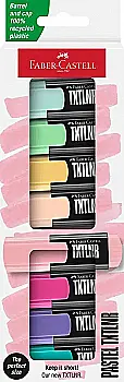 Набор мини-маркеров Textliner Pastel 8 цветов, 154218 Faber-Castell