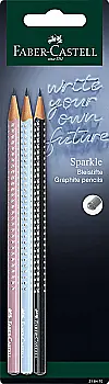 Набор карандашей чернографитный Grip Sparkle Harmony 3 шт. в блистере, 218470 Faber-Castell