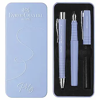 Набор ручек Poly Ball Pen FP +BP Pale Iris, 241051 Faber-Castell