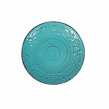 Тарелка салатная "Антик" 21 см, голубая, 106918