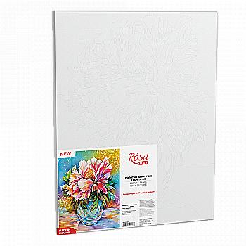 Холст на картоне с контуром "Натюрморт №37" 30*40, хлопок, акрил, Rosa Start