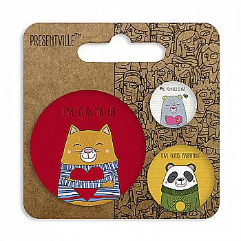 Комплект значков 56 мм, 38 мм, 25 мм, ZBK_17O009