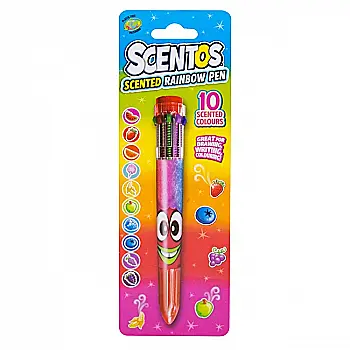 Многоцветная ароматная шариковая ручка - Волшебное настроение W3 (10 цветов, красная и синяя в асс.), 11779-2