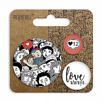 Комплект значков 56 мм, 38 мм, 25 мм, ZBK_17J025