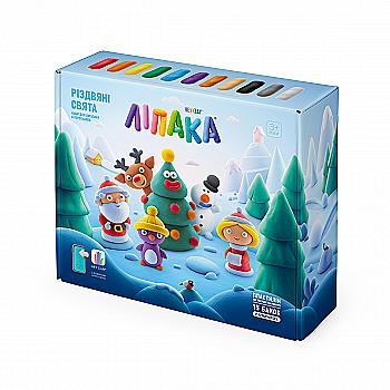 Меганабор самостоятельно твердеющего пластилина Липака - Рождественские праздники, 99001-UA01