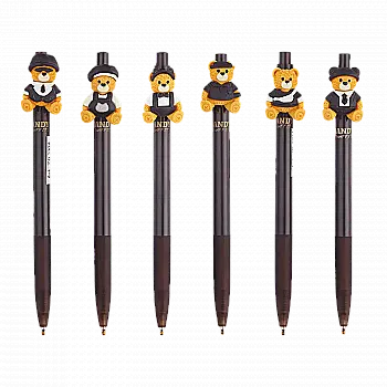 Ручка шариковая автоматическая, Bear Suit, 0,7 мм, синяя, ZB.2104