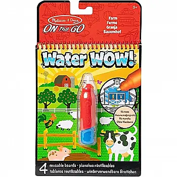 Водная раскраска с ручкой "Ферма", Melissa & Doug. Water WOW, SM93200/6074888