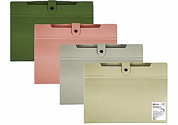 Папка з розширенням, А4, "СМУГА", асорті, OPTIMA, O35546